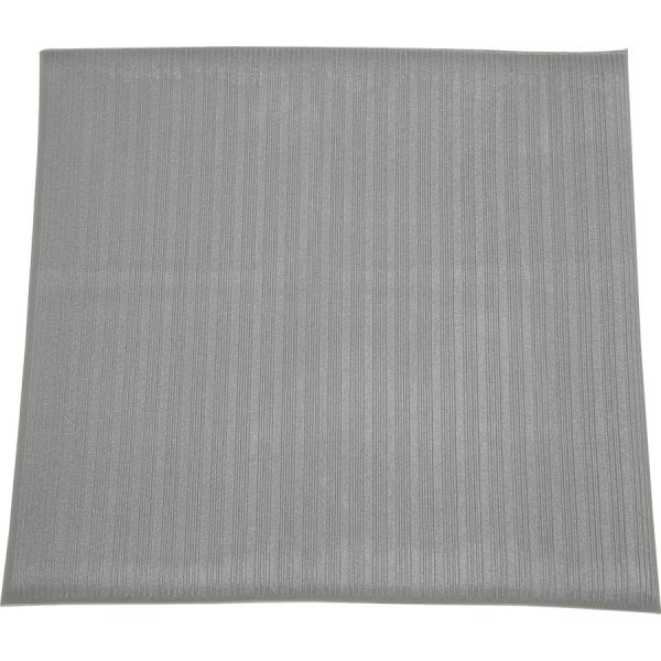 SKILCRAFT Anti-Fatigue Mat 3 ft x 2 ft - 3/8" Thick - Vinyl - Gray