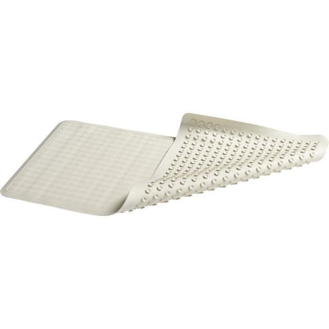 Rubbermaid Commercial Safti Grip Large Bath Mat Bathroom - 28" Length x 16" Width - Rectangle - Textured - Rubber - White