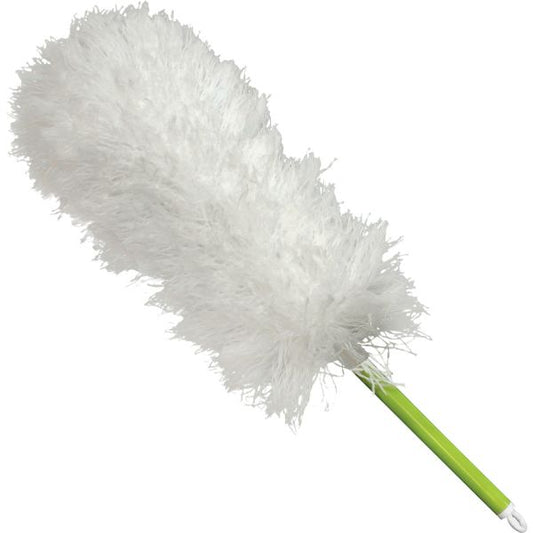 Impact Products Microfiber Hand Duster 16" Overall Length - Microfiber - Green/White