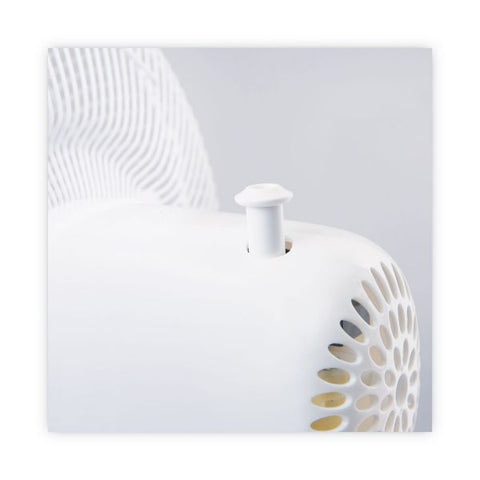 Alera 12" 3-Speed Oscillating Desk Fan, Plastic, White