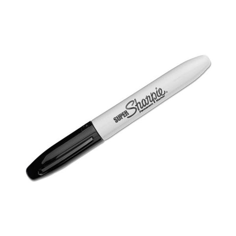 Sharpie Super Permanent Marker, Fine Bullet Tip, Black