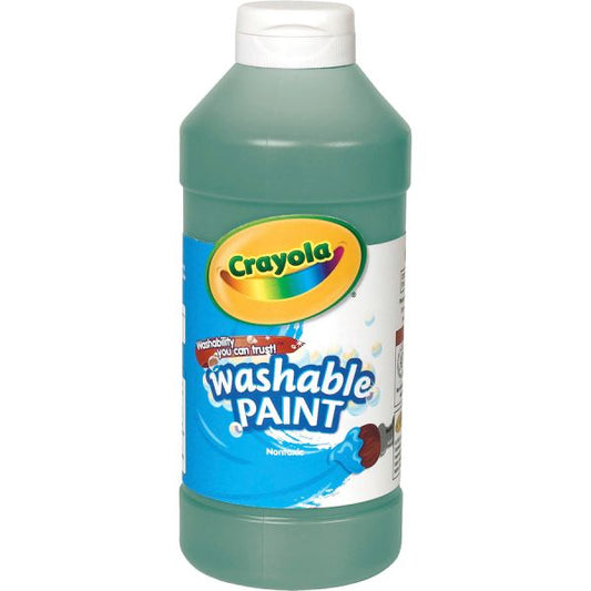 Crayola Washable Paint 16 oz Size - Green - 1 Each