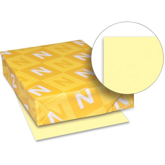 Neenah Paper Exact Index Card Stock, Smooth, 110lb, 8 1/2 x 11, Canary, 250 Sheets