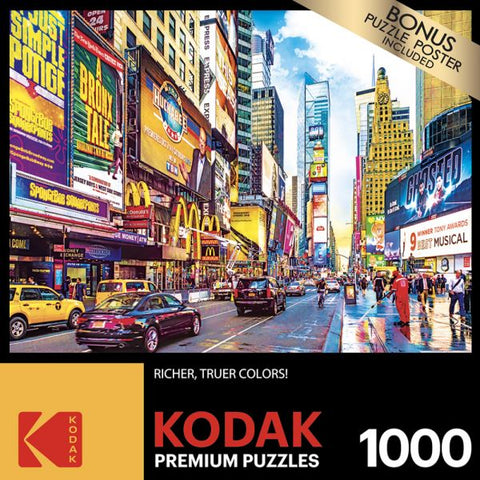 Cra-Z-Art Kodak 1,000 Piece Jigsaw Puzzle, Times Square, 20” x 27”