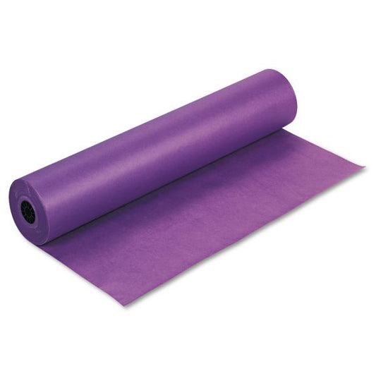 Pacon Rainbow Duo-Finish Colored Kraft Paper, 35 lb Wrapping Weight, 36" x 1,000 ft, Purple