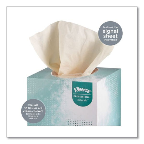 Kleenex Naturals Facial Tissue, 2-Ply, White, 90 Sheets/Box