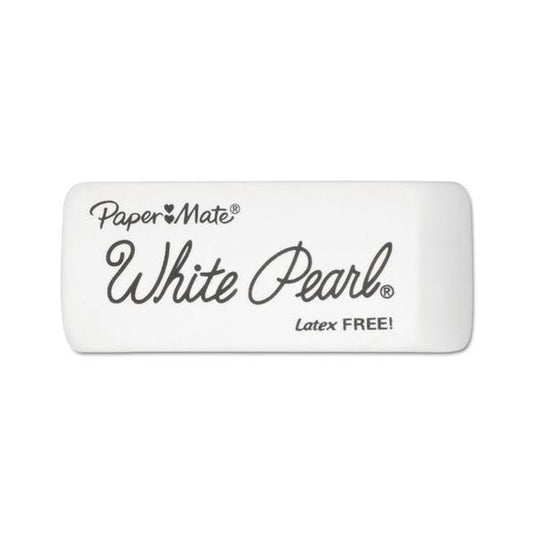 Paper Mate White Pearl Eraser, 12/Box