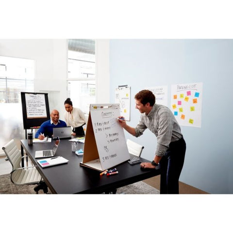 Post-it Easel Pads Dry Erase Tabletop Easel Unruled Pad, 20 x 23, White, 20 Sheets