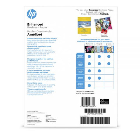 HP Laser Matte Brochure Paper, 112 Bright, 40 lb Bond Weight, 8.5 x 11, White, 150/Pack