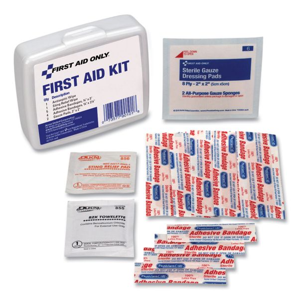 PhysiciansCare by First Aid Only First Aid On the Go Kit, Mini, 13 Pieces, Plastic Case