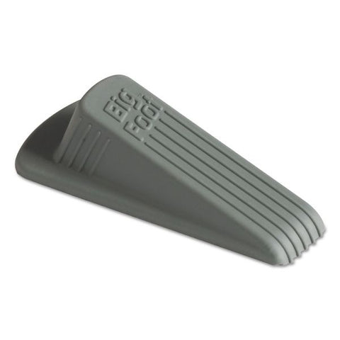 Master Caster Big Foot Doorstop, No-Slip Rubber, 2.25w x 4.75d x 1.25h, Gray, 12/Box