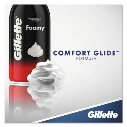 Gillette Foamy Shave Cream, Original Scent, 2 oz Aerosol Spray Can, 48/Carton