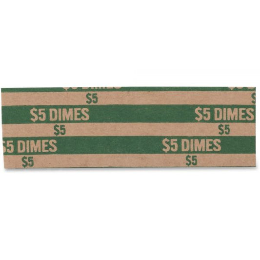 Pap-R Products Flat Coin Wrappers, Dimes, $5, 1000 Wrappers/Box