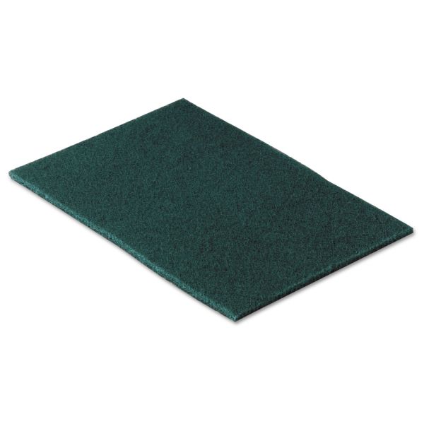 Scotch-Brite PROFESSIONAL Commercial Scouring Pad 96, 6 x 9, Green, 10/Pack