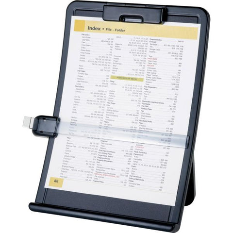 Business Source Curved Easel Document Holder 10" x 2.5" x 14.4" x - 1 Each - Black