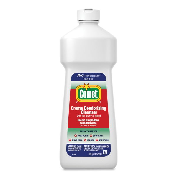 Comet Creme Deodorizing Cleanser, 32oz Bottle, 10/Carton