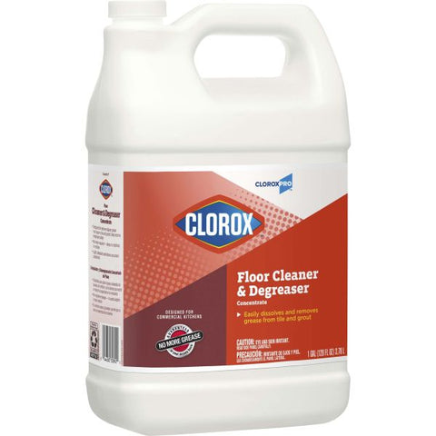 Clorox Professional Floor Cleaner and Degreaser Concentrate, 1 gal Bottle