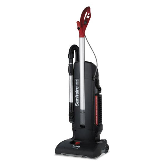 Sanitaire MULTI-SURFACE QuietClean Two-Motor Upright Vacuum, 13" Cleaning Path, Black