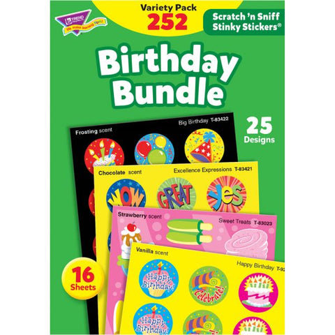 Trend Birthday Scratch 'n Sniff Stinky Stickers