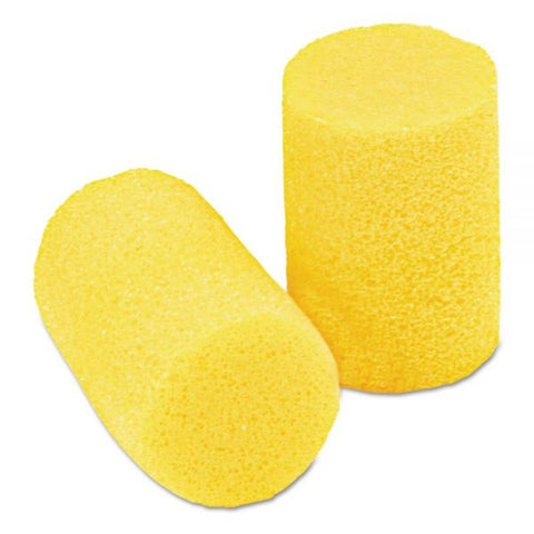 3M E-A-R Classic Earplugs, Pillow Paks, Cordless, PVC Foam, Yellow, 200 Pairs/Box