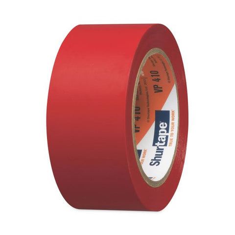 Shurtape VP 410 Aisle-Marking Tape, 1.96" x 36 yds, Red, 24/Carton