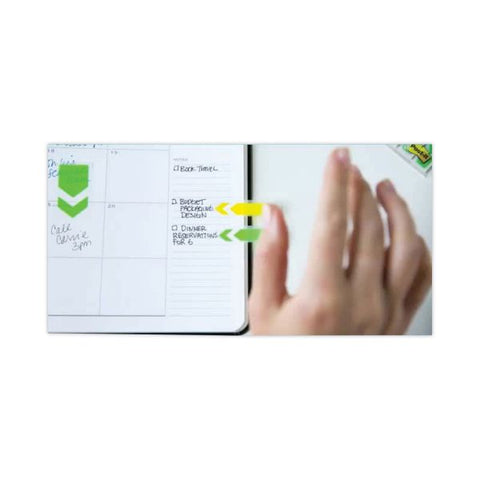 Post-it Flags Highlighting Page Flags, 4 Bright Colors, 0.5 x 1.75, 35/Color, 4 Dispensers/Pack