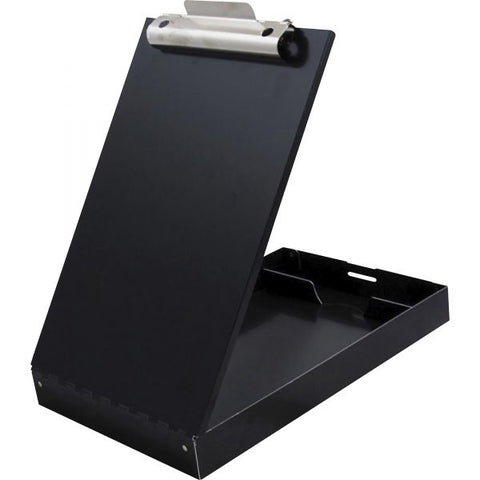 Saunders Redi-Rite Aluminum Storage Clipboard 8 1/2" x 11" - Aluminum - Black - 1 Each