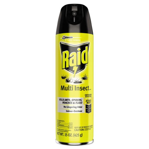 Raid Multi Insect Killer, 15 oz Aerosol Spray, 12/Carton