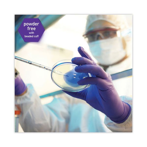 Kimtech PURPLE NITRILE Exam Gloves, 242 mm Length, Small, Purple, 100/Box