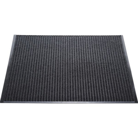 Genuine Joe Indoor Waterguard Floor Mat 36" x 60" - Rubber - Charcoal