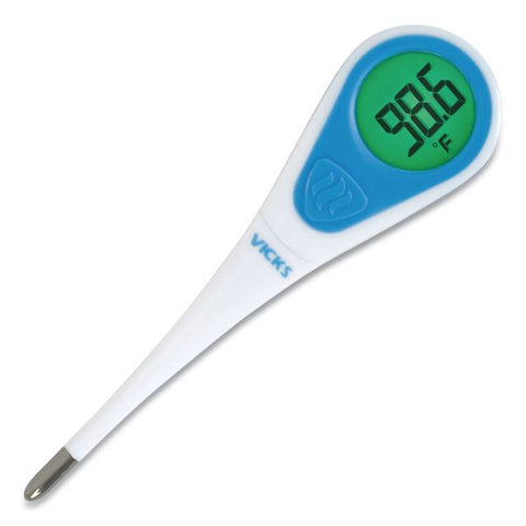 Vicks SpeedRead Digital Thermometer with Fever InSight, White/Blue