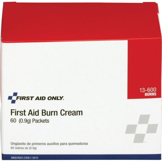 First Aid Only Burn Cream Packets Burn, Cut, Scrape - 0.03 oz – 60 / Box