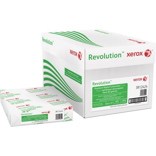 Revolution Carbonless 3-Part Paper, 8.5 x 11, Pink/Canary/White, 5, 010/Carton