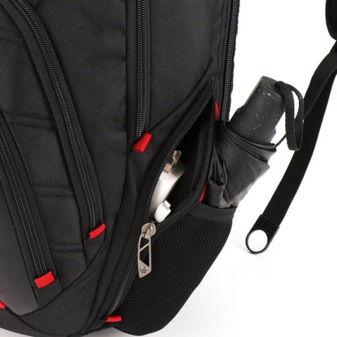 Swissdigital Design Anti-Bacterial Black and Red Backpack Travel Kit J14-41