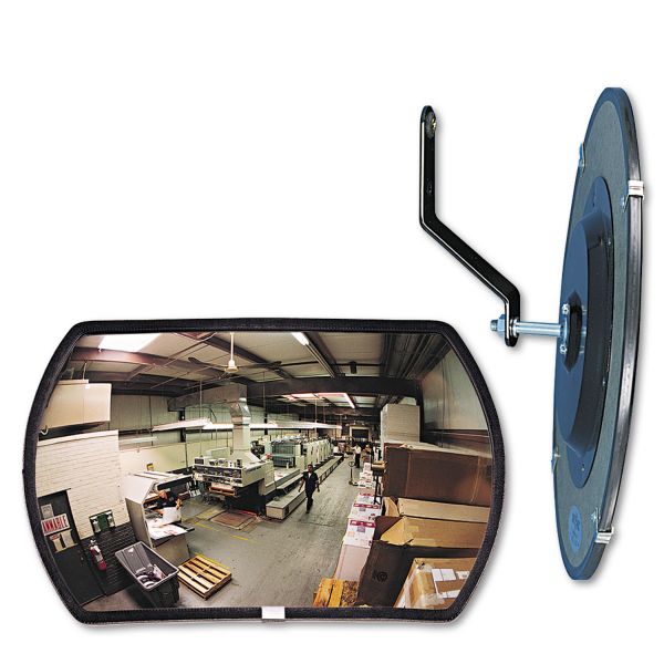 See All 160 degree Convex Security Mirror, Round Rectangular, 18"w x 12"h