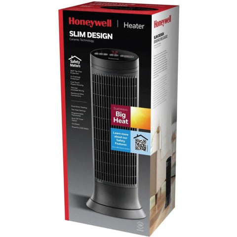 Honeywell Digital Tower Heater, 1,500 W, 10.12 x 8 x 23.25, Black