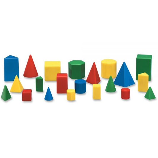 Learning Resources Mini GeoSolids Shapes Set Theme/Subject: Fun - Skill Learning: Shape, Color, Geometry - 5 Year & Up - 32 Pieces - Assorted