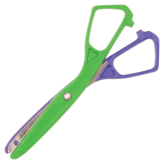 Westcott Safety Plastic Scissors 5.5" Overall Length - Blunt Tip - Left/Right Handed - Plastic/Metal - Assorted Colors - 1 Each