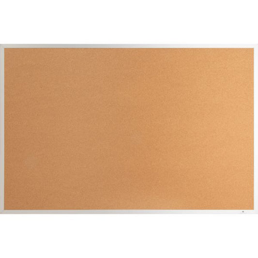 Lorell Aluminum Frame Cork Board 24" Height x 36" Width - Cork Surface - Long Lasting, Warp Resistant - Brown Aluminum Frame - 1 Each