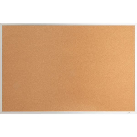 Lorell Aluminum Frame Cork Board 24" Height x 36" Width - Cork Surface - Long Lasting, Warp Resistant - Brown Aluminum Frame - 1 Each