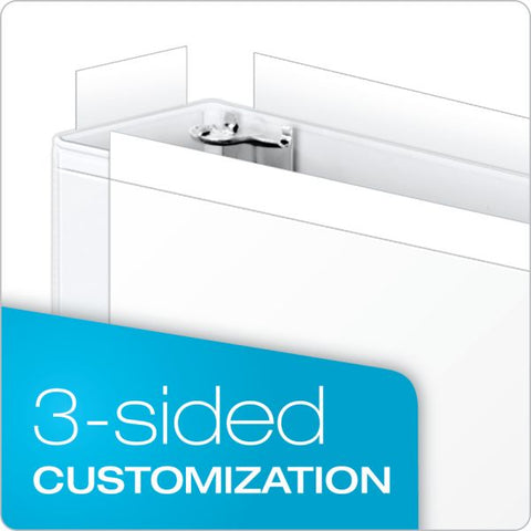 Cardinal 11 x 17 ClearVue 3-Ring View Binder, 3" Capacity, Slant-D Ring, White