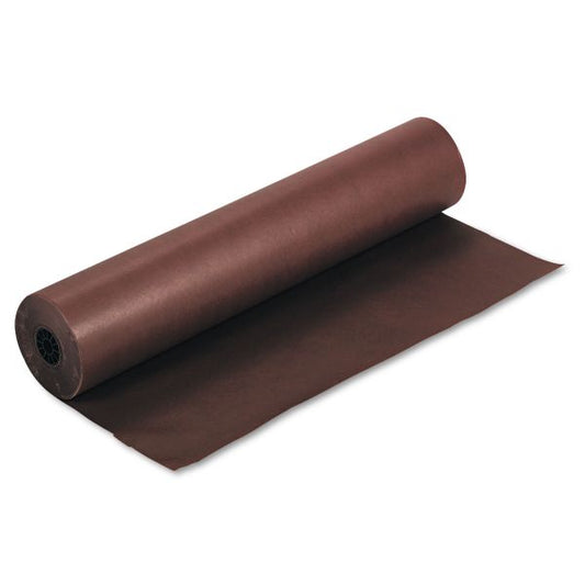 Pacon Rainbow Duo-Finish Colored Kraft Paper, 35 lb Wrapping Weight, 36" x 1,000 ft, Brown