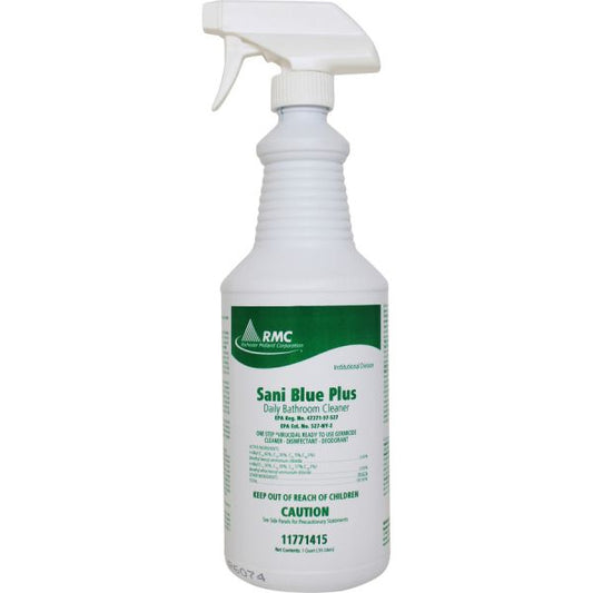 RMC Sani Blue Plus Bathroom Cleaner 32 oz Size - Fresh Scent - 12/ Carton