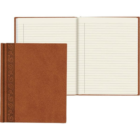 Blueline Da Vinci Notebook, 1 Subject, Medium/College Rule, Tan Cover, 9.25 x 7.25, 75 Sheets