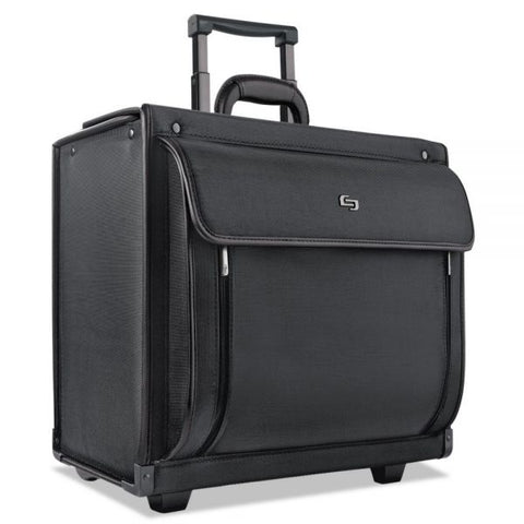 Solo Classic Rolling Catalog Case, Fits Devices Up to 16", Polyester, 18 x 8 x 14, Black