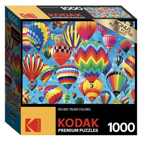 Cra-Z-Art Kodak 1,000 Piece Jigsaw Puzzle, Hot Air Balloons, 20” x 27”