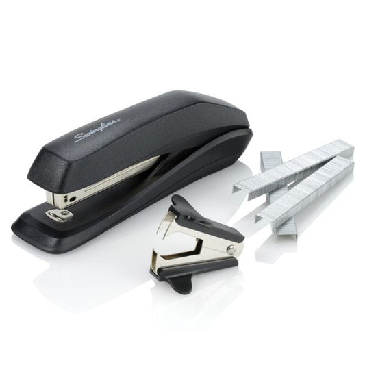 Swingline Standard Stapler Value Pack 15 Sheet Capacity - Full Strip (210 Staple Capacity) - Black - 1,250 Staples - Staple Remover