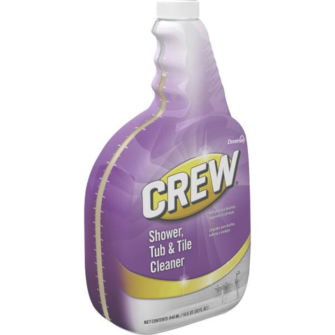 Diversey Crew Shower, Tub and Tile Cleaner, Liquid, 32 oz, 4/Carton