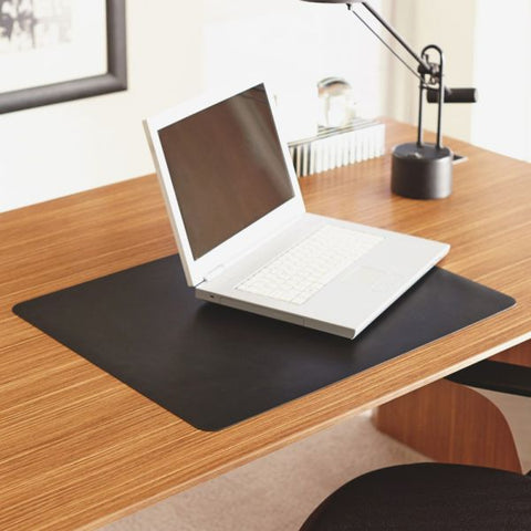 Lorell Desk Pad Rectangle - 24" Width x 19" Depth - Black