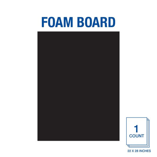 Black Foam Board Black Foam Board, 22"x28"